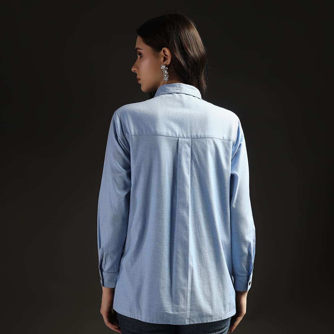 Starlight Pocket Shirt Sky Blue